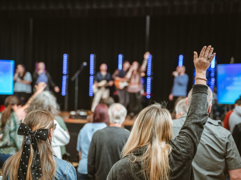 Rise Church Asheville Middle School worship service